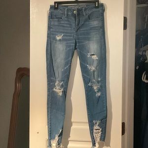 Distressed American Eagle jeans